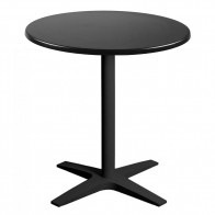 Nordic Round Outdoor Table with Black Base
