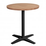 Nordic Round Cafe Table Black Base