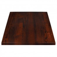 Oak Table Top Walnut Finish