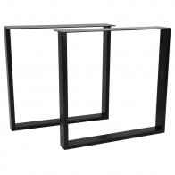 Rectangular Table Legs Steel Set of 2