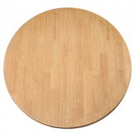 Round Solid Wood Table Top Oak Finish