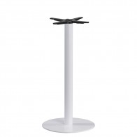 Olea Round White Bar Table Base