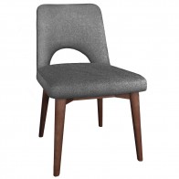 Scandi Side Chair Walnut Legs