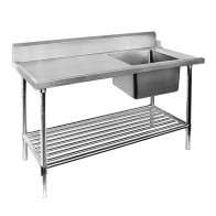 Modular Systems Right Inlet Single Sink Dishwasher Bench SSBD7-1200R/A