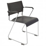 Stackable Sled Base Chair with Arms