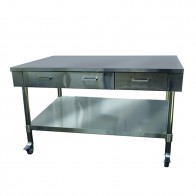 Modular Systems Work Bench With 3 Drawers and Under Shelf - SWBD8-3
