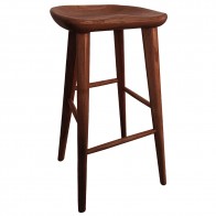 Swiss Tractor Seat Wooden Bar Stool 75cm - Factory Seconds