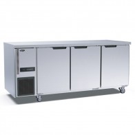 Thermaster Stainless Steel Triple Door Workbench Freezer TL1800BT-3D