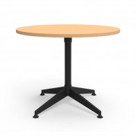 Typhoon Round Meeting Table with Black Legs