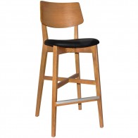 Vanja Bar Stool Faux Leather 77cm