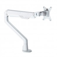 White Computer Monitor Stand Single Arm