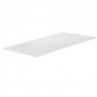 White Straight Office Desk Table Top