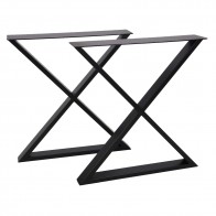 X Steel Table Legs Set of 2