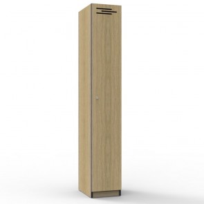 Oak 1 Door Melamine Locker