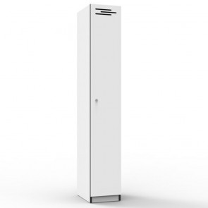 White 1 Door Melamine Locker