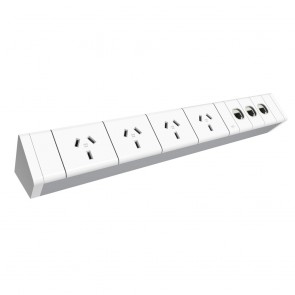Above Desk 4x Power and 3x Data Outlets