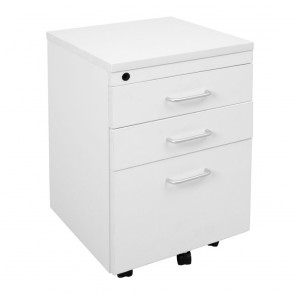 Accent 3 Drawer Melamine Mobile Pedestal