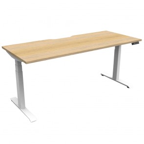 Advance Electric Height Adjustable Single Sided Workstation Desk