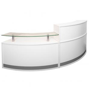 Agility Modular Reception Desk Curved Counter