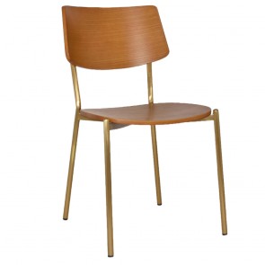 Vera Brass Frame Dining Chair