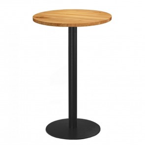 Annick Round Oak Bar Table
