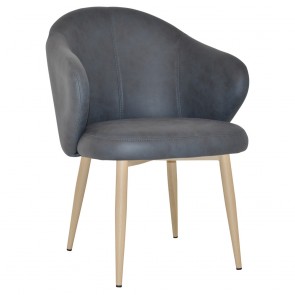 Ariel Arm Chair Birch Metal Legs