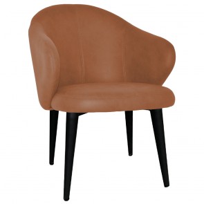 Ariel Arm Chair Black Steel Legs