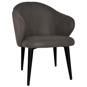 Ariel Arm Chair Black Steel Legs