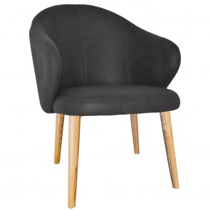 Ariel Arm Chair Natural Wood Legs