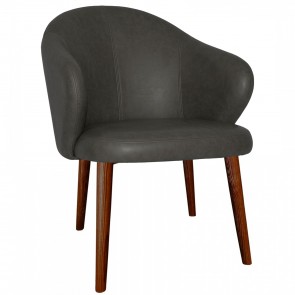Ariel Arm Chair Walnut Wood Legs