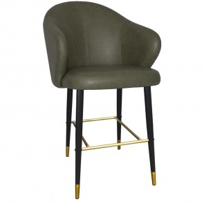 Ariel Bar Stool Brass Legs 76cm
