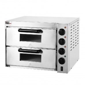 Bakermax Compact Countertop Double Deck Electric Pizza Oven EP-2T