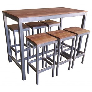 Beer Garden Outdoor Bar Table and Stools