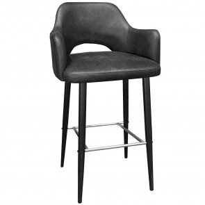 Bella Armchair Bar Stool Black Legs