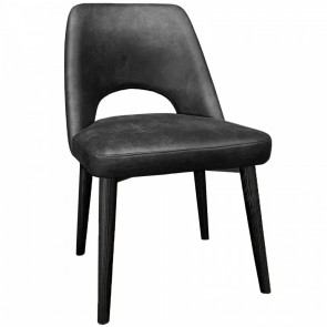 Bella Chair Black Wood Legs