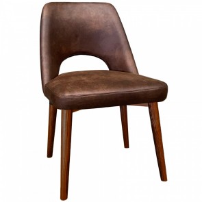Bella Side Chair Walnut Wood Legs