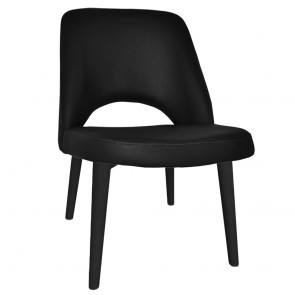 Bella Vinyl Chair Black Legs
