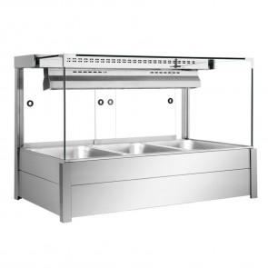 Bonvue Square Countertop Wet and Dry Bain Marie BM11SC