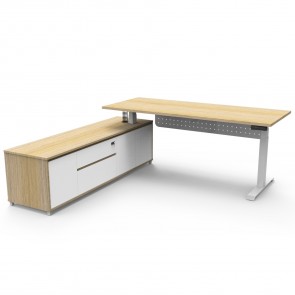 Boost Plus Executive Workstation with Left Hand Cabinet