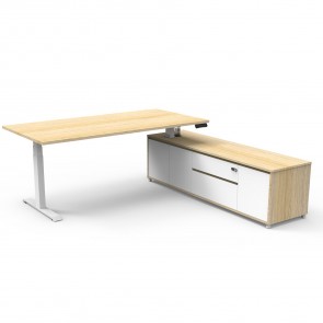 Boost Plus Executive Workstation with Right Hand Cabinet