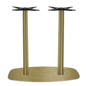 Annick Twin Table Base Black Steel