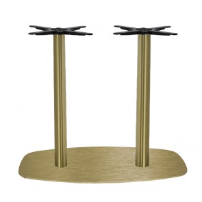 Annick Twin Table Base Black Steel