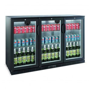 Bromic 307L Horizontal Display Bar Fridge with Three Hinged Doors BB0330GD