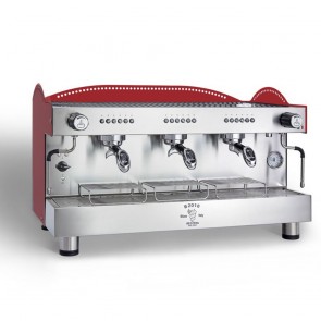 Bezzera 3L Red 3-Group Professional Espresso Machine BZB2016R3DE