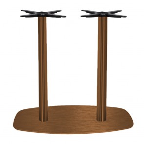 Annick Twin Table Base Black Steel
