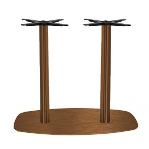 Annick Twin Table Base Black Steel