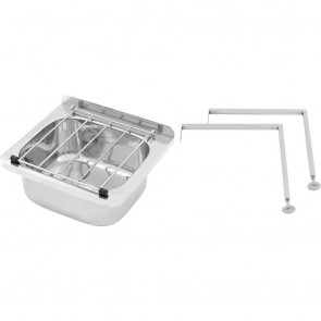 CP691 3Monkeez Cleaners Sink with Grate & Legs - 31.2 Litre