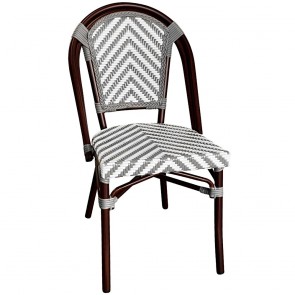 Santorini Chevron Wicker Outdoor Chair