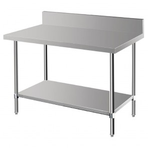 DA339 Vogue Premium 304 Stainless Steel Table with Upstand - 1200x600x900mm