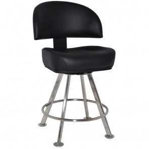Dallas Gaming Stool 4 Silver Leg Base